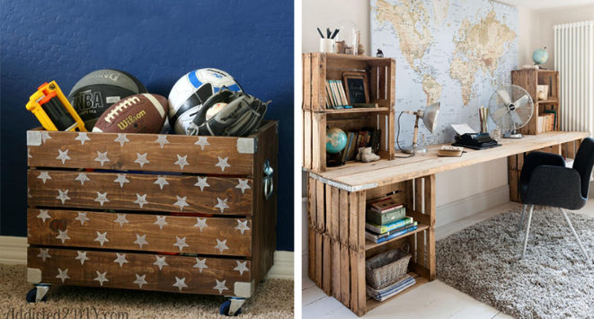 DIY Bright Wood Crate Projects